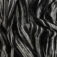 Black, Gray and White Striated Novelty Chunky Knit