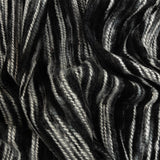 Black, Gray and White Striated Novelty Chunky Knit