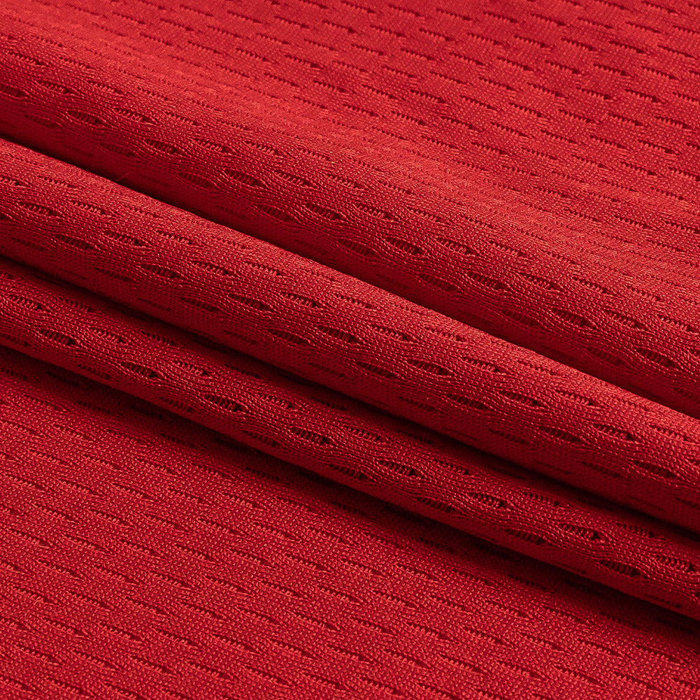 Red Coolmax Wicking Athletic Mesh