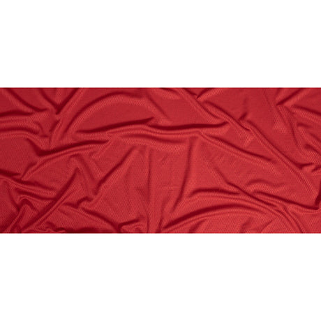 Red Coolmax Wicking Athletic Mesh