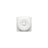 White Circle in a Square 2-Piece Dimensional Shank Back Button - 18L/11.5mm