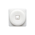 White Circle in a Square 2-Piece Dimensional Shank Back Button - 30L/19mm
