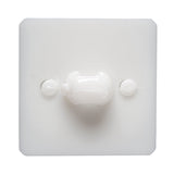 White Circle in a Square 2-Piece Dimensional Shank Back Button - 48L/30.5mm