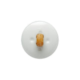 Toffee Basketweave set in a White Circular 2-Piece Shank Back Button - 30L/19mm