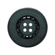 Gray and Black Decorative Button - 44L/28mm
