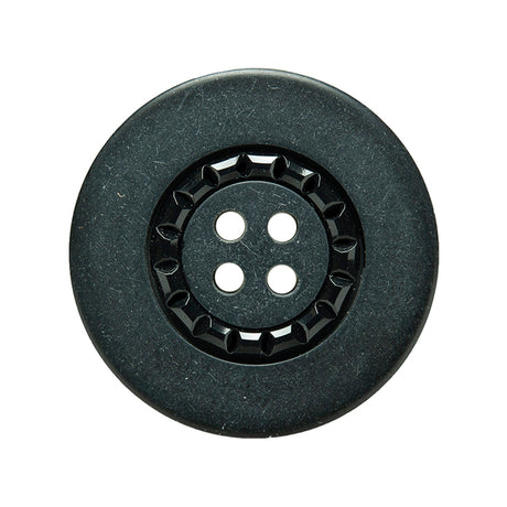 Gray and Black Decorative Button - 44L/28mm