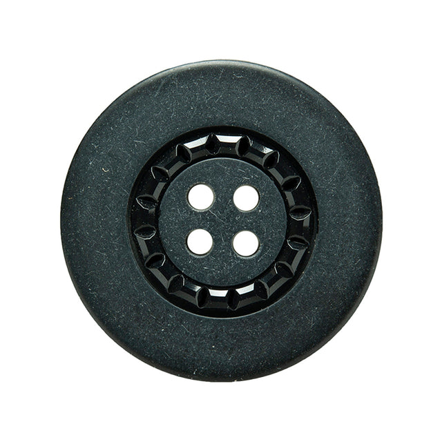 Gray and Black Decorative Button - 44L/28mm