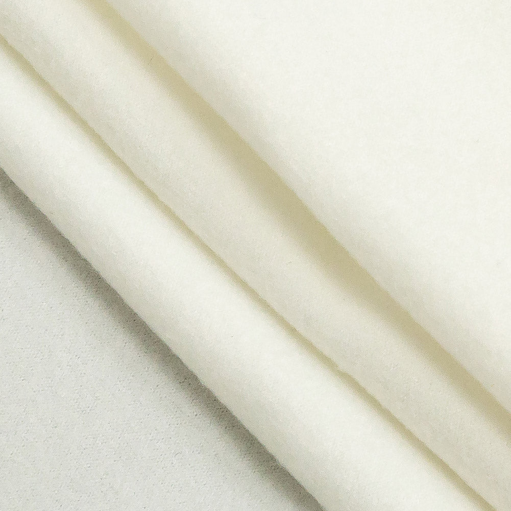 Cloud Dancer Brushed Polyester Jersey