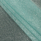 Tulle with Metallic Platinum Glitter - Lake Blue - Platina Collection