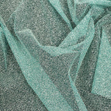 Tulle with Metallic Platinum Glitter - Lake Blue - Platina Collection