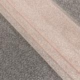 Tulle with Metallic Platinum Glitter - Dusty Rose - Platina Collection