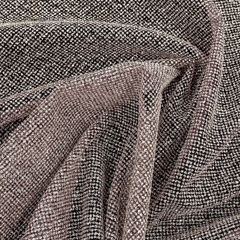 Tulle with Metallic Platinum Glitter - Winetasting - Platina Collection