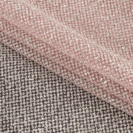 Tulle with Metallic Platinum Glitter - Dark Dusty Rose - Platina Collection
