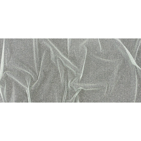 Tulle with Metallic Platinum Glitter - Clearwater - Platina Collection