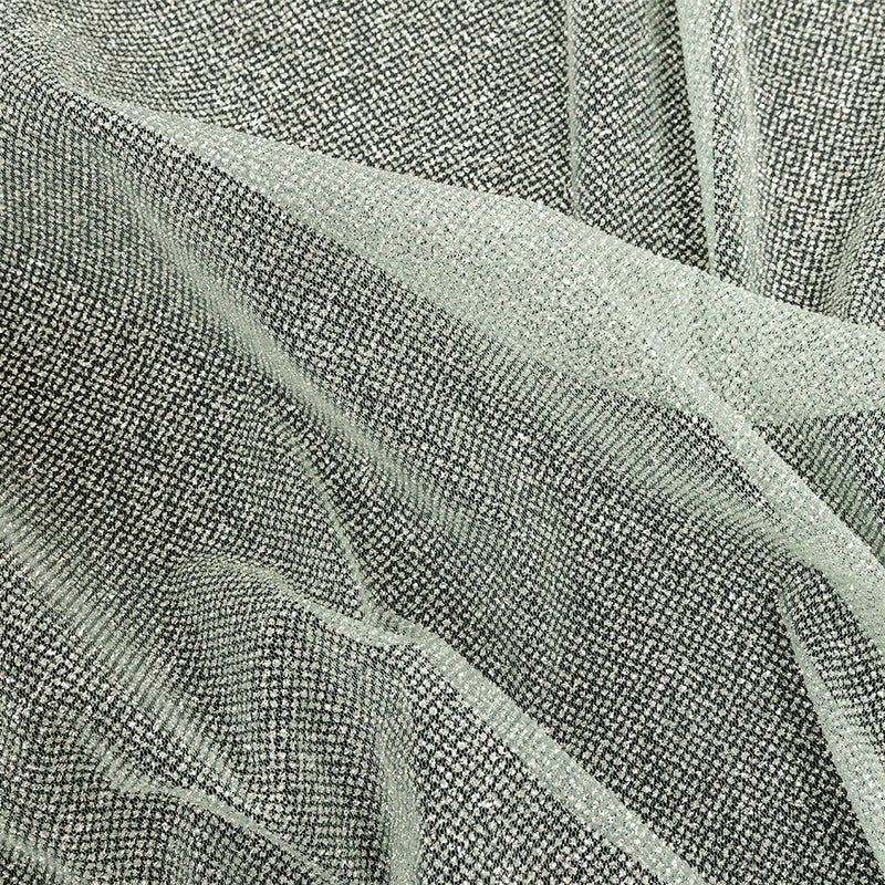 Tulle with Metallic Platinum Glitter - Clearwater - Platina Collection