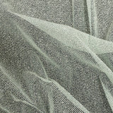 Tulle with Metallic Platinum Glitter - Clearwater - Platina Collection