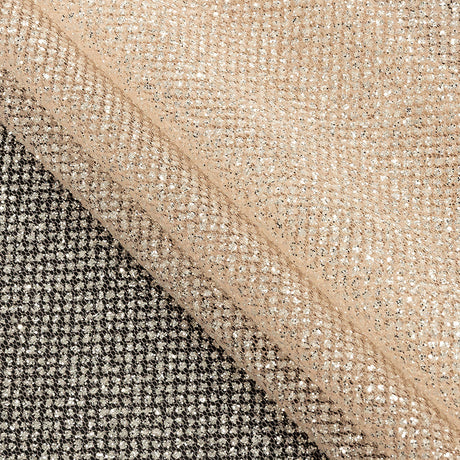 Tulle with Metallic Platinum Glitter - Salmon - Platina Collection