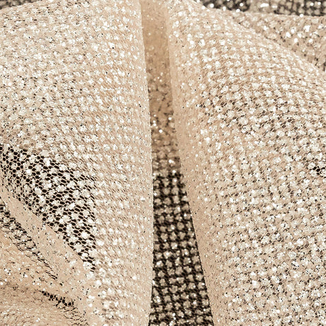 Tulle with Metallic Platinum Glitter - Salmon - Platina Collection