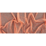 Tulle with Metallic Platinum Glitter - Neon Orange - Platina Collection