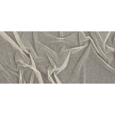 Tulle with Metallic Platinum Glitter - Dove Gray - Platina Collection