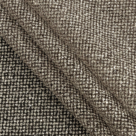 Tulle with Metallic Platinum Glitter - Brown - Platina Collection