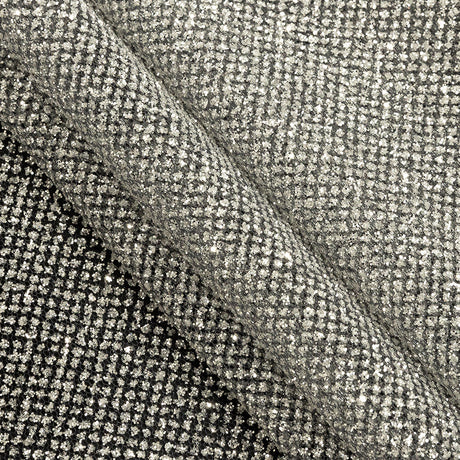 Tulle with Metallic Platinum Glitter - Nine Iron - Platina Collection