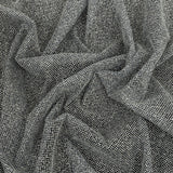 Tulle with Metallic Platinum Glitter - Navy Blue - Platina Collection