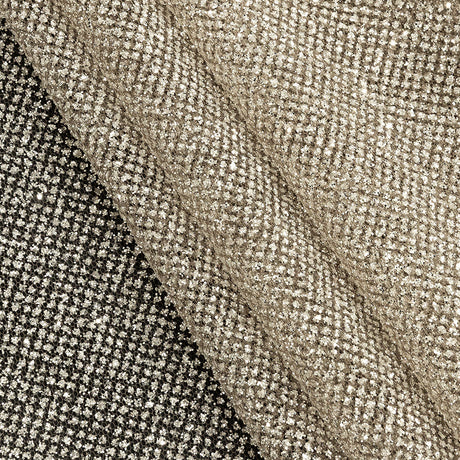 Tulle with Metallic Platinum Glitter - Mink - Platina Collection