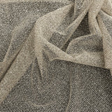 Tulle with Metallic Platinum Glitter - Mink - Platina Collection
