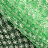 Tulle with Metallic Platinum Glitter - Neon Green - Platina Collection