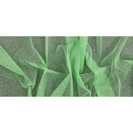 Tulle with Metallic Platinum Glitter - Neon Green - Platina Collection