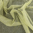 Tulle with Metallic Platinum Glitter - Pistachio Green - Platina Collection