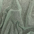 Tulle with Metallic Platinum Glitter - Hurrem Green - Platina Collection