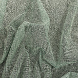 Tulle with Metallic Platinum Glitter - Hurrem Green - Platina Collection