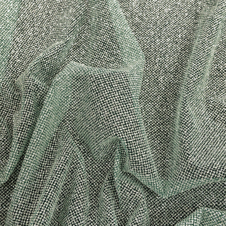 Tulle with Metallic Platinum Glitter - Hurrem Green - Platina Collection