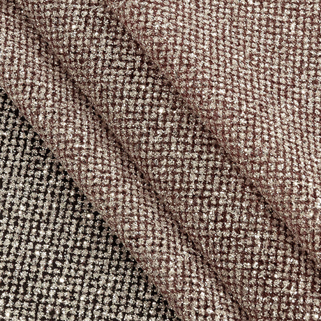 Tulle with Metallic Platinum Glitter - Claret - Platina Collection