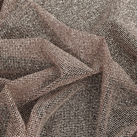 Tulle with Metallic Platinum Glitter - Claret - Platina Collection