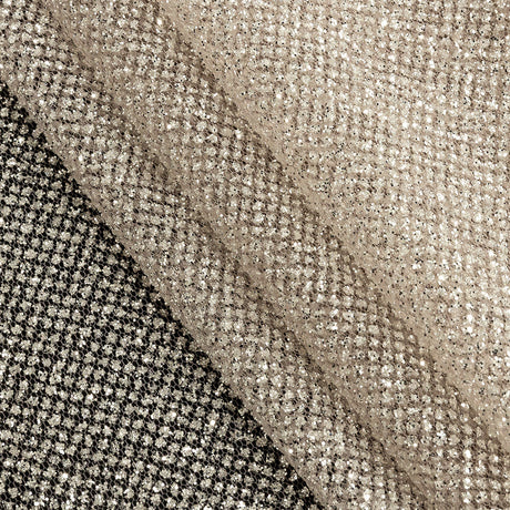 Tulle with Metallic Platinum Glitter - Golden Eagle - Platina Collection