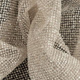 Tulle with Metallic Platinum Glitter - Golden Eagle - Platina Collection