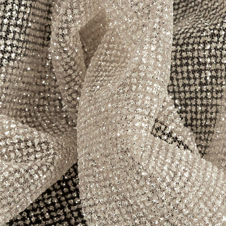 Tulle with Metallic Platinum Glitter - Golden Eagle - Platina Collection
