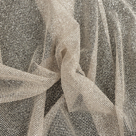 Tulle with Metallic Platinum Glitter - Golden Eagle - Platina Collection