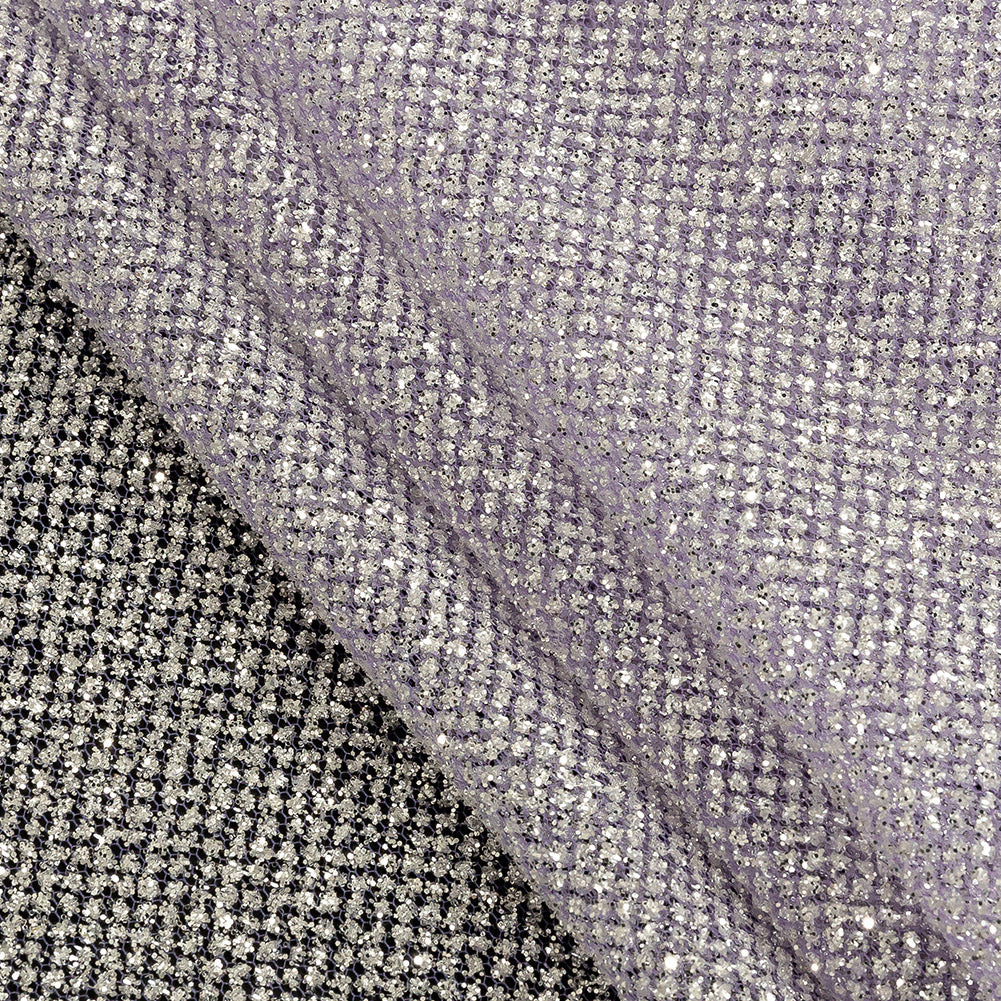 Tulle with Metallic Platinum Glitter - Hocus Pocus - Platina Collection