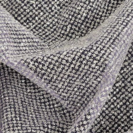 Tulle with Metallic Platinum Glitter - Hocus Pocus - Platina Collection