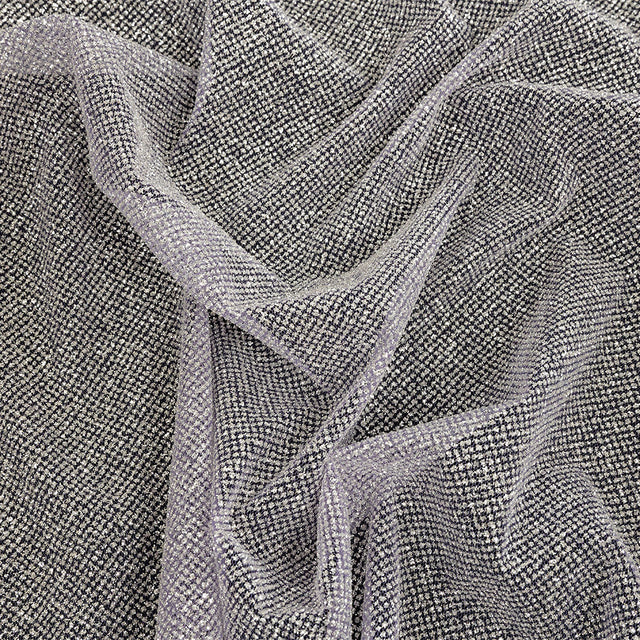 Tulle with Metallic Platinum Glitter - Hocus Pocus - Platina Collection