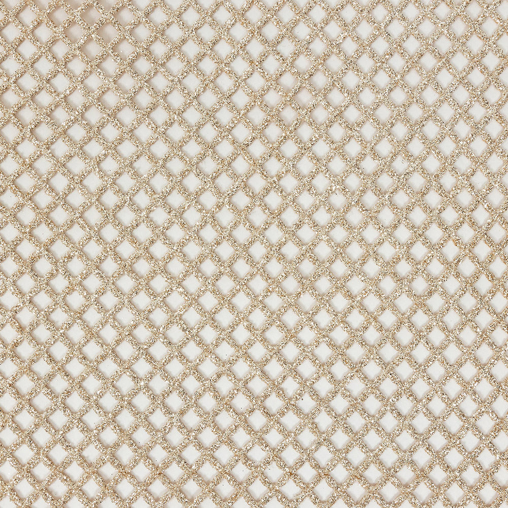 Guipure Lace with Glitter - Champagne Diamonds