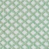 Guipure Lace with Glitter - Water Green Diamonds