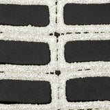 Guipure Lace with Glitter - Off-White Gradient Rectangles
