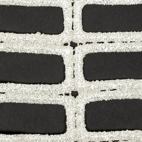 Guipure Lace with Glitter - Off-White Gradient Rectangles