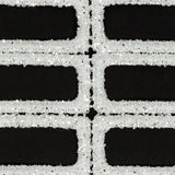Guipure Lace with Glitter - White Gradient Rectangles