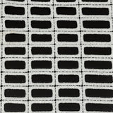Guipure Lace with Glitter - White Gradient Rectangles